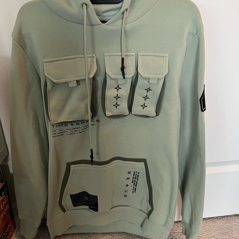 Men's Olive Graphic Hoodie